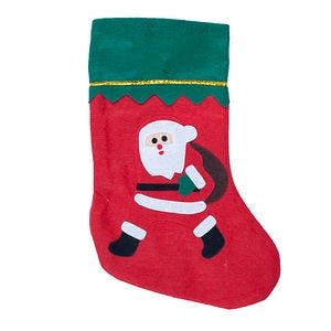 Decoratiune Craciun Soseta pentru cadouri cu Mos Craciun, 36 cm, rosu