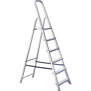 Scara pliabila STS, 6 trepte, 3.5m, aluminiu