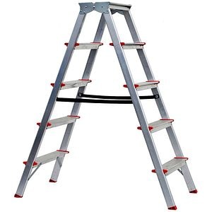 Scara pliabila STS, 5 trepte, 3.5m, aluminiu