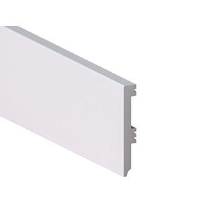 Plinta polimer Rubin, 2200 x 80 mm, alb mat