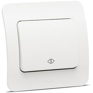 Intrerupator cruce ELBI, 1 modul, IP20, alb
