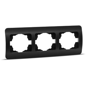 Rama ELBI, 3 module, IP20, negru