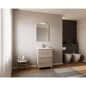 Set mobilier baie cu oglinda, 60 cm  Lisabona