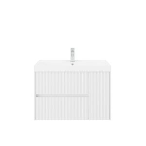 Baza cu lavoar, 2 sertare,alb, 80 cm  Portofino