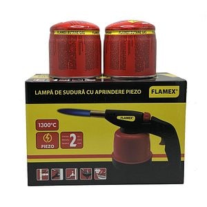 Set lampa lipit gaz, 2 butelii 190 grame • Flamex