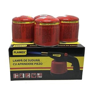 Set lampa lipit gaz, 4 butelii 190 grame • Flamex