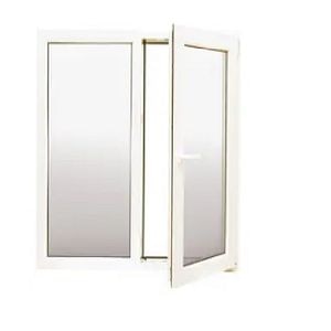 Fereastra termopan PVC, Alb,  camere, 100 x 100 cm, Dreapta, Simpla deschidere