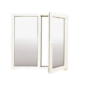 Fereastra termopan PVC, Alb,  camere, 116 x 116 cm, Dreapta, Simpla deschidere