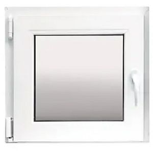 Fereastra termopan PVC, Alb,  camere, 56 x 56 cm, Stanga, Simpla deschidere