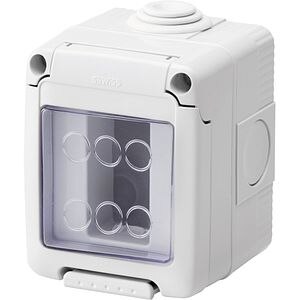 Doza GEWISS GW27041DY, 1 modul, IP55, gri