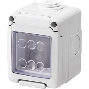 Doza GEWISS GW27042DY, 2 module, IP55, gri