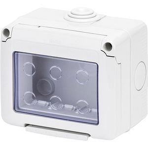 Doza GEWISS GW27043DY, 3 module, IP55, gri