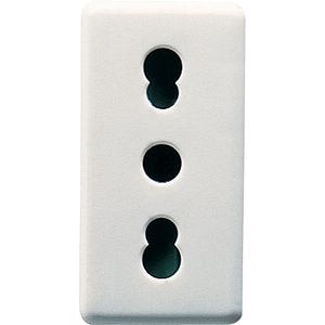 Priza electrica GEWISS GW20203RDY, interior, incastrat, IP40, 16A, alb