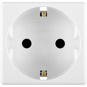 Priza electrica GEWISS GW20265DY02, interior, incastrat, IP40, 16A, alb