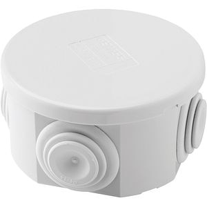 Doza derivatie GEWISS GW44001DY, aparent, D65x35, IP44, alb