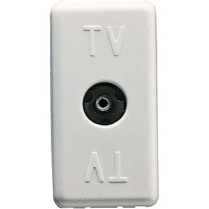 Priza TV GEWISS GW20228DY, interior, incastrat, IP40, alb