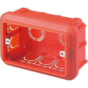 Doza GEWISS GW24403DY, 3 module, portocaliu