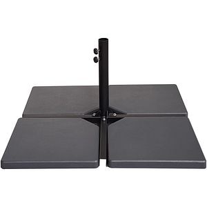 Suport umbrela GOODHOME Moku, 50 x 50 x 4.5 cm, 25kg, beton, negru