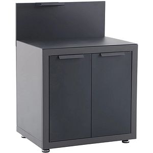 Dulap bucatarie terasa GOODHOME Cucino, 60 x 80 x 110 cm, otel, gri