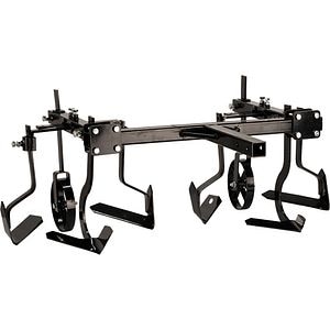 Prasitoare dubla minitractor EVOTOOLS, metal, negru