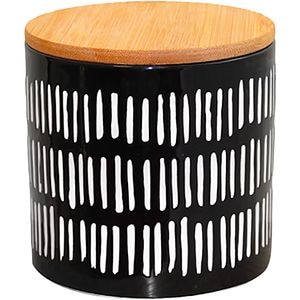 Recipient depozitare FRANDIS, 11x10.6cm, ceramica, negru