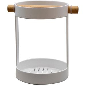 Suport tacamuri FRANDIS 41182, metal, 10 x 14 cm, alb