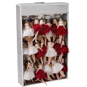 Decoratiune Ingeras cu agatatoare, 17cm, diverse modele