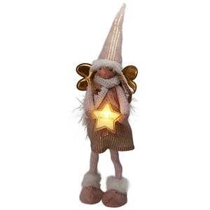 Decoratiune Ingeras Plus LED, 55cm, auriu