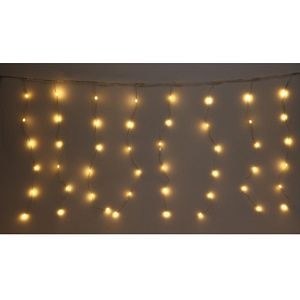 Perdea de lumini, LED alb cald, 120 leduri