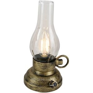 Felinar LED, 20 cm, maro