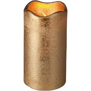 Candela timer LED, 70 x 130 mm, auriu