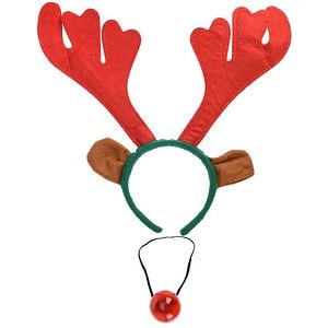 Set bentita si nas de ren, multicolor