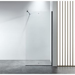 Paravan dus walk-in BELFORM Infinity 27BL2002, aluminiu, sticla securizata transparenta, 70 x 200 cm, negru
