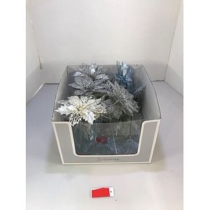 Decoratiune floare, 21cm, diverse culori