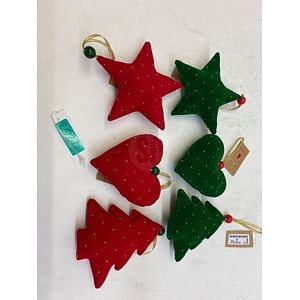 Decoratiune brad, 13cm, pasla, diverse modele