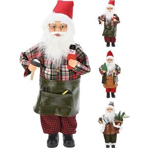 Figurina Mos Craciun, 25 x 12 x 45 cm, multicolor