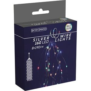 Perdea lumini, 160 led-uri, 1.9 m, iluminare color