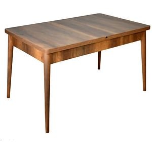 Masa bucatarie Fluture, lemn, 130-170 x 70 x 80 cm, maro