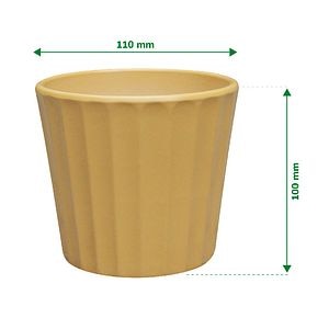 Ghiveci din Argila, Galben, 11 cm  Verve