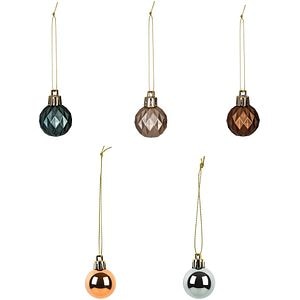 Set globuri Cottage, 3 cm, multicolor, 20 bucati