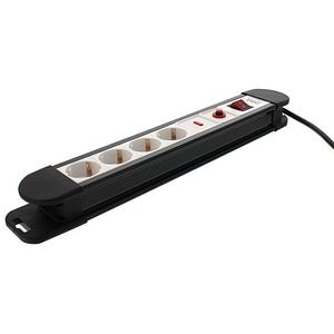 Prelungitor WELL EXTS-4S3M-PROT/02-WL, 4 prize, 3500W, IP20, 5m, alb