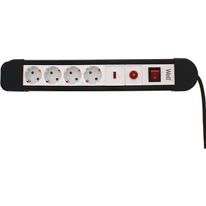 Prelungitor WELL EXTS-4S5M-PROT/02-WL, 4 prize, 3500W, IP20, 3m, alb