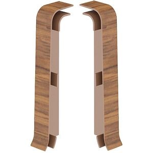 Terminatie stanga-dreapta VILO Esquero 611, PVC, 6.7 cm, 2 bucati, maro