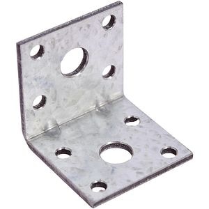 Conector unghi, 40 x 40 x 40 mm, otel, argintiu