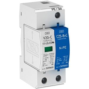 Descarcator supratensiune Tip 2 OBO 5094650, 1P+N, 280V