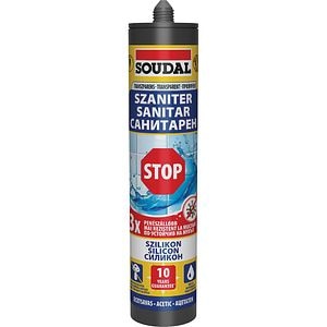 Silicon sanitar SOUDAL, aplicare cu pistol, transparent, 280 ml