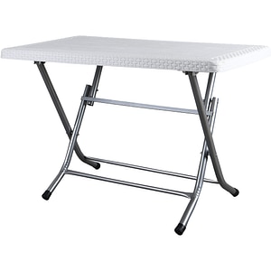 Masa terasa Outdoor Living, plastic, 120 x 70 cm, alb