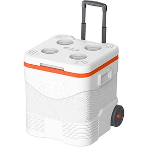 Lada frigorifica tip troler DURAMAX 101499422, 45 L, suport umbrela, alb