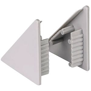 Set accesorii profil blat TE-MA, 2 buc, argintiu