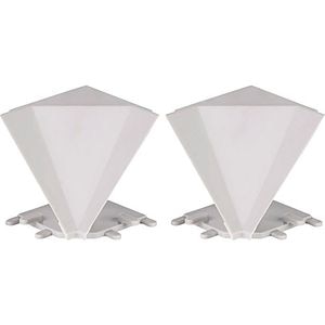 Set accesorii profil blat colt interior TE-MA, 2 buc, argintiu